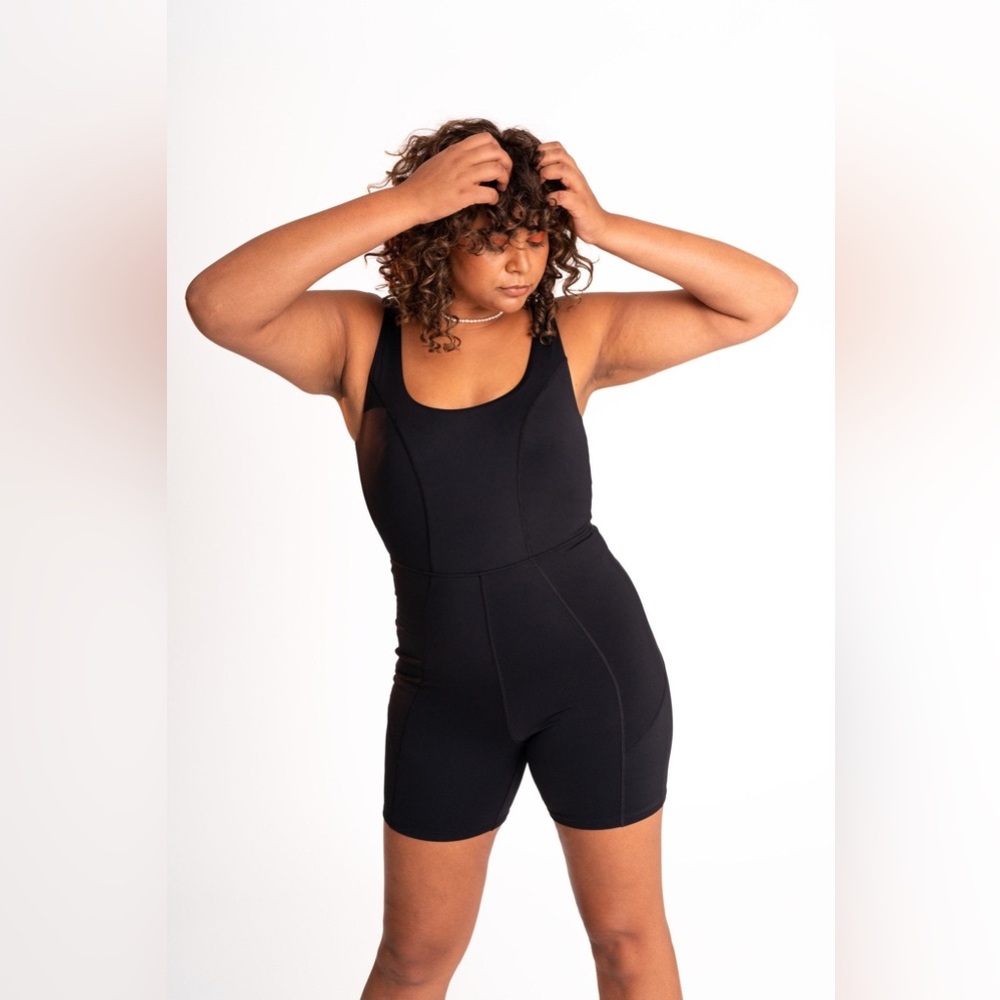 SHEILA MINA ONE PIECE SWIM BODYSUIT - BLACK SAND